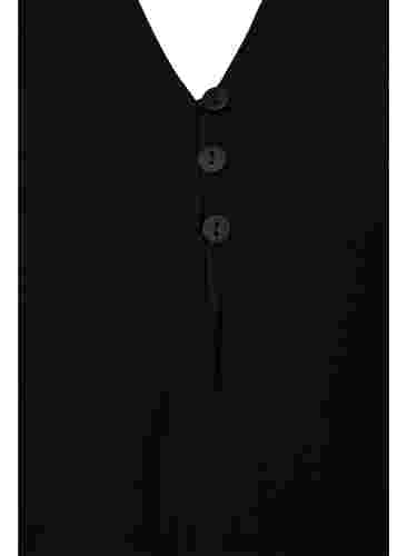 Langärmelige Bluse aus Viskosemischung, Black, Packshot image number 2