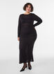 Bluse mit Lochmuster und langen &Auml;rmeln, Schwarz, Model image number 1