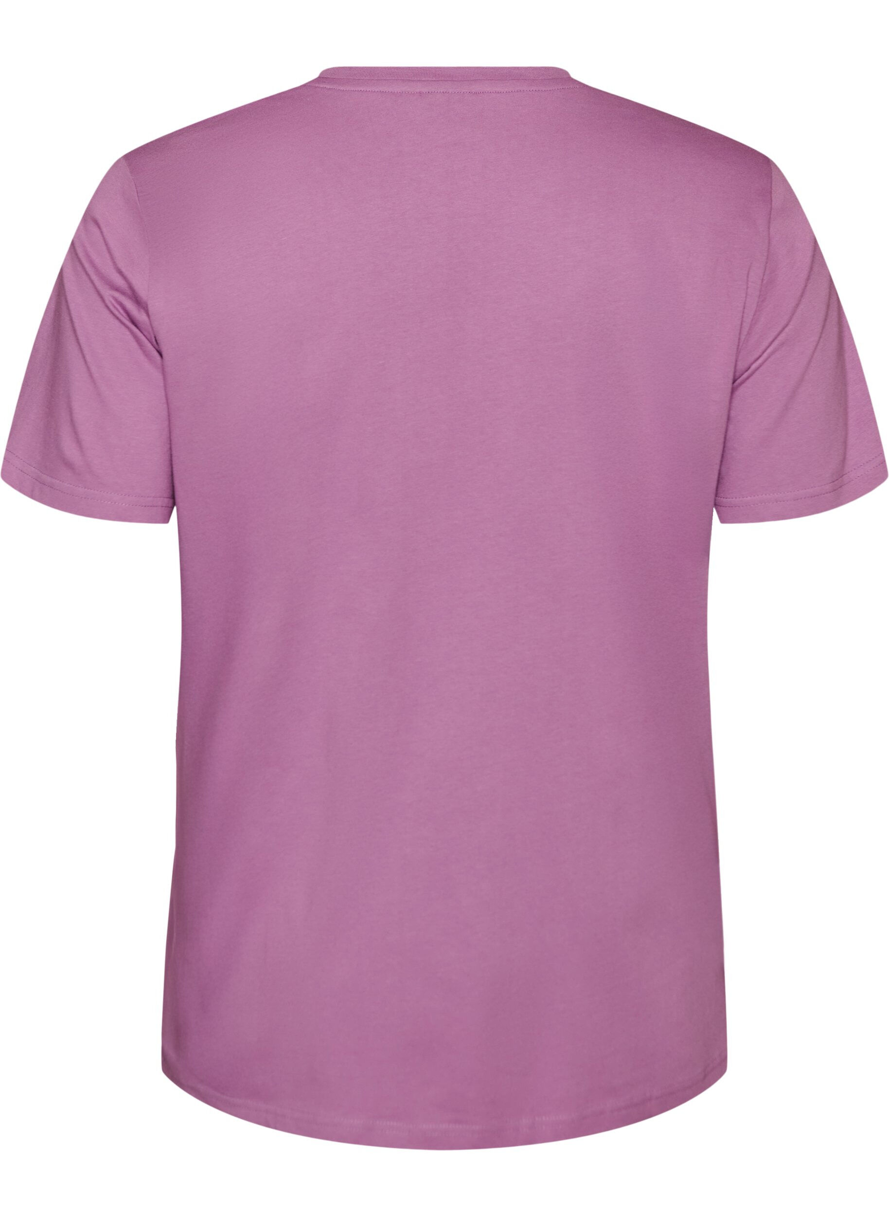 ZizziT-Shirt aus Bio-Baumwolle mit Lochstickerei, Lila, Packshot image number 1