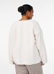 Lockere Strickjacke mit Taschen, Vanille, Model image number 2