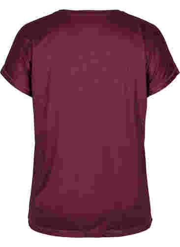 Einfarbiges Trainings-T-Shirt, Fig, Packshot image number 1