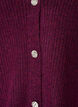 Strickjacke mit V-Ausschnitt und Rippstruktur, Lila, Packshot image number 2