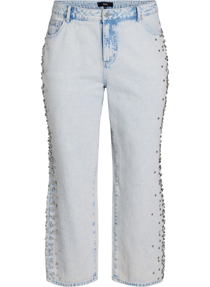 Kiana Jeans mit Zierdetails an den Seiten, Blau, Packshot image number 0