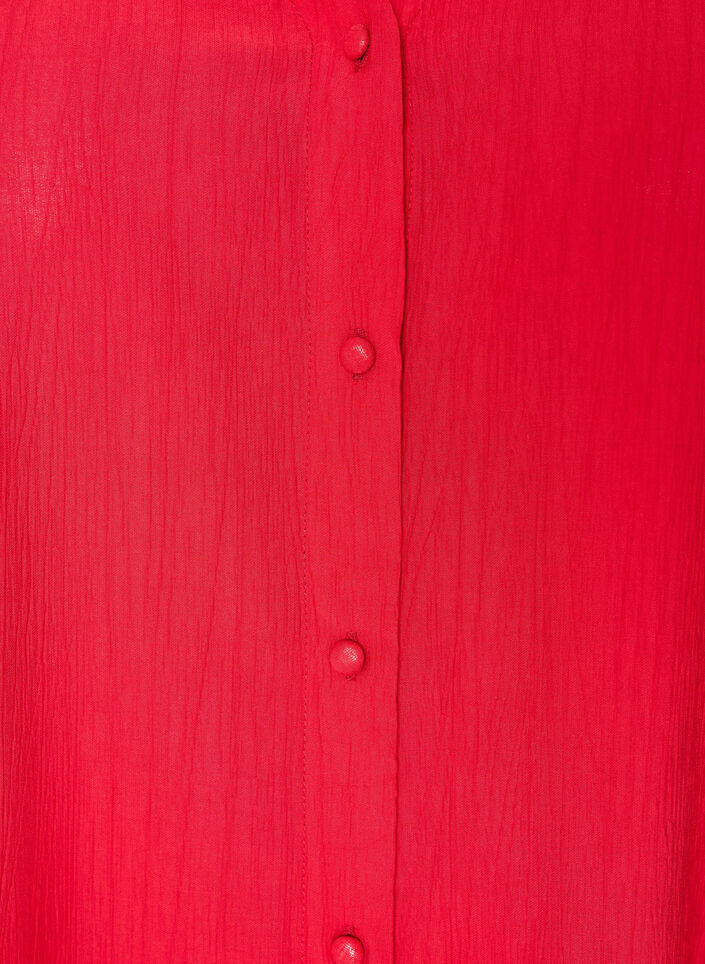 Bluse aus Viskose mit Kn&ouml;pfen und Struktur, Rot, Packshot image number 2