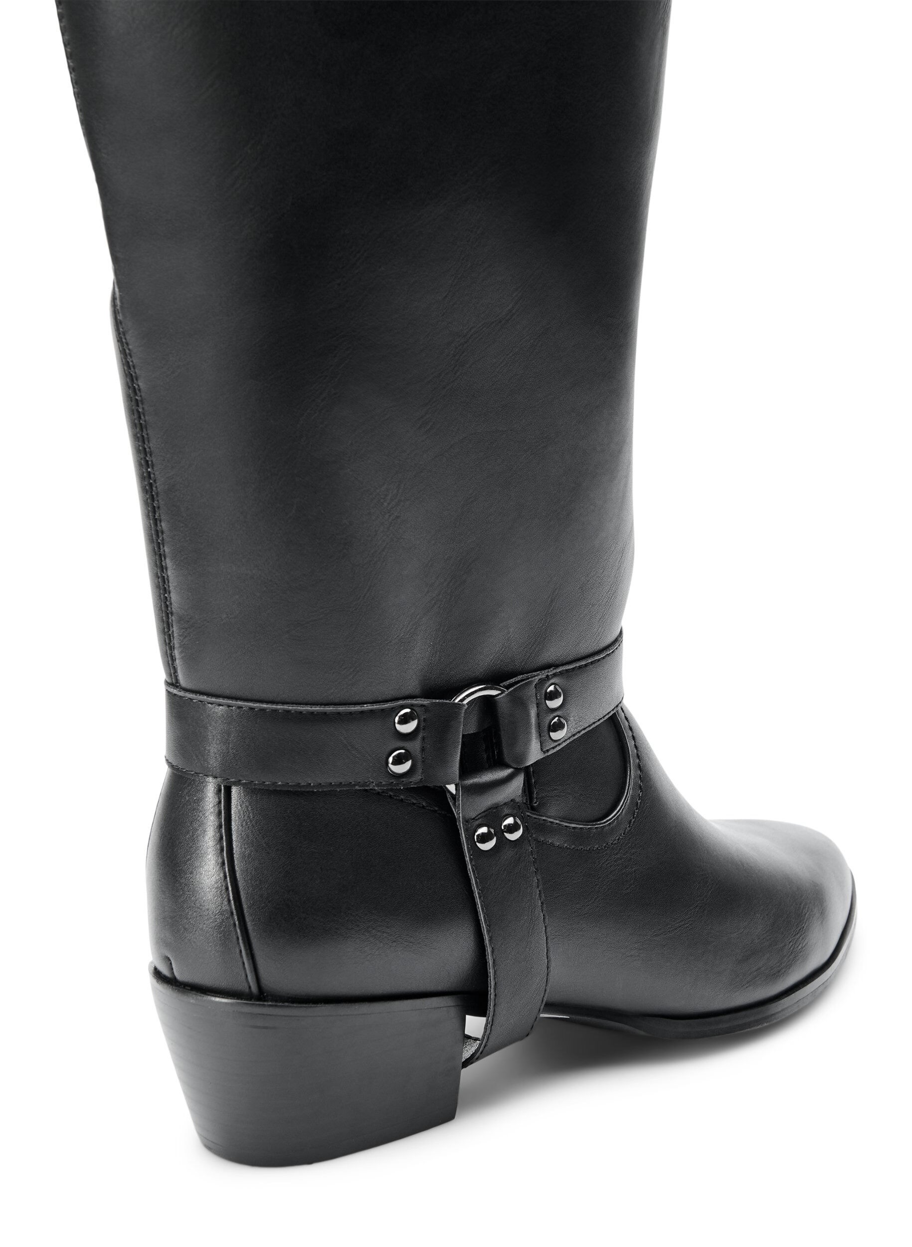 ZizziHoher Stiefel mit abnehmbarem Schaft, Schwarz, Packshot image number 3