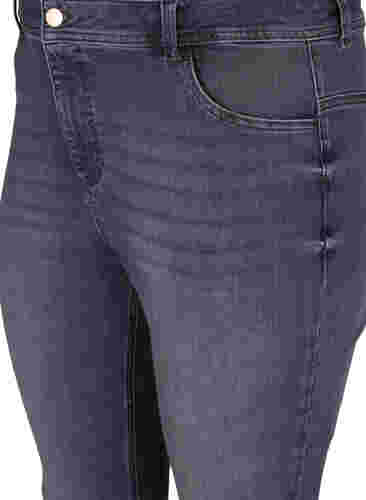 Extra Slim Nille Jeans mit hoher Taille, Grey Denim, Packshot image number 2