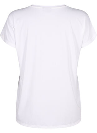 Kurzärmliges Trainings-T-Shirt, Bright White, Packshot image number 1