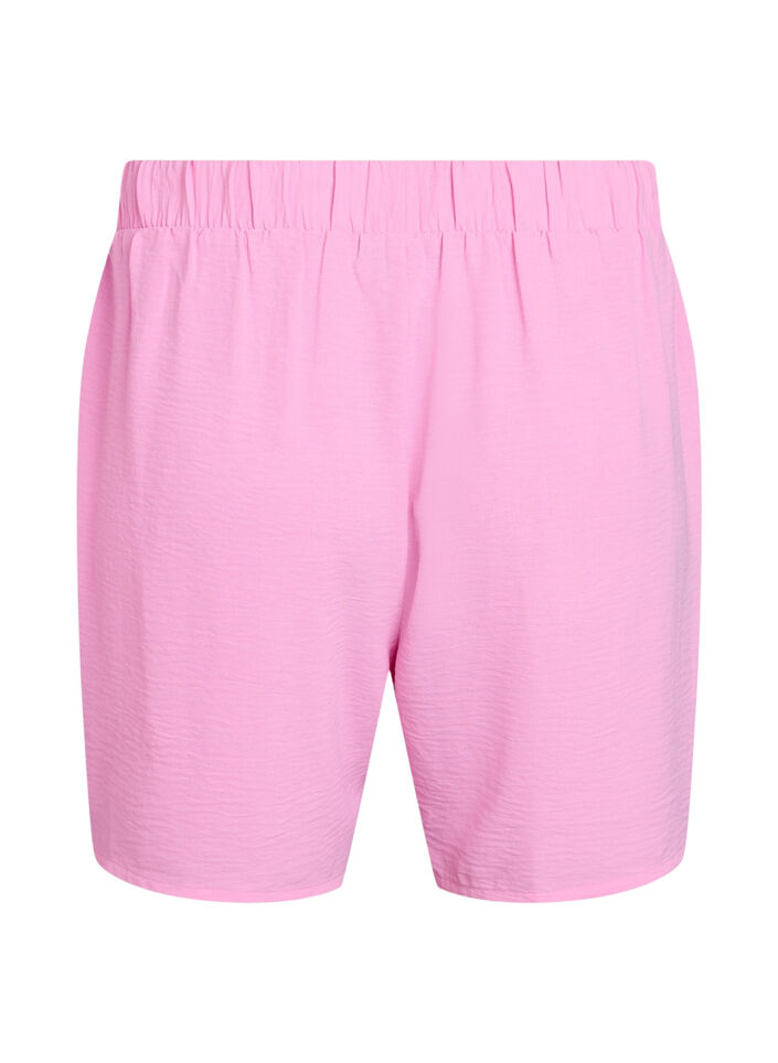 Kurze Hose mit Taschen und elastischem Bund, Pink, Packshot image number 1