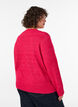 Pullover mit V-Ausschnitt, Pink, Model image number 2
