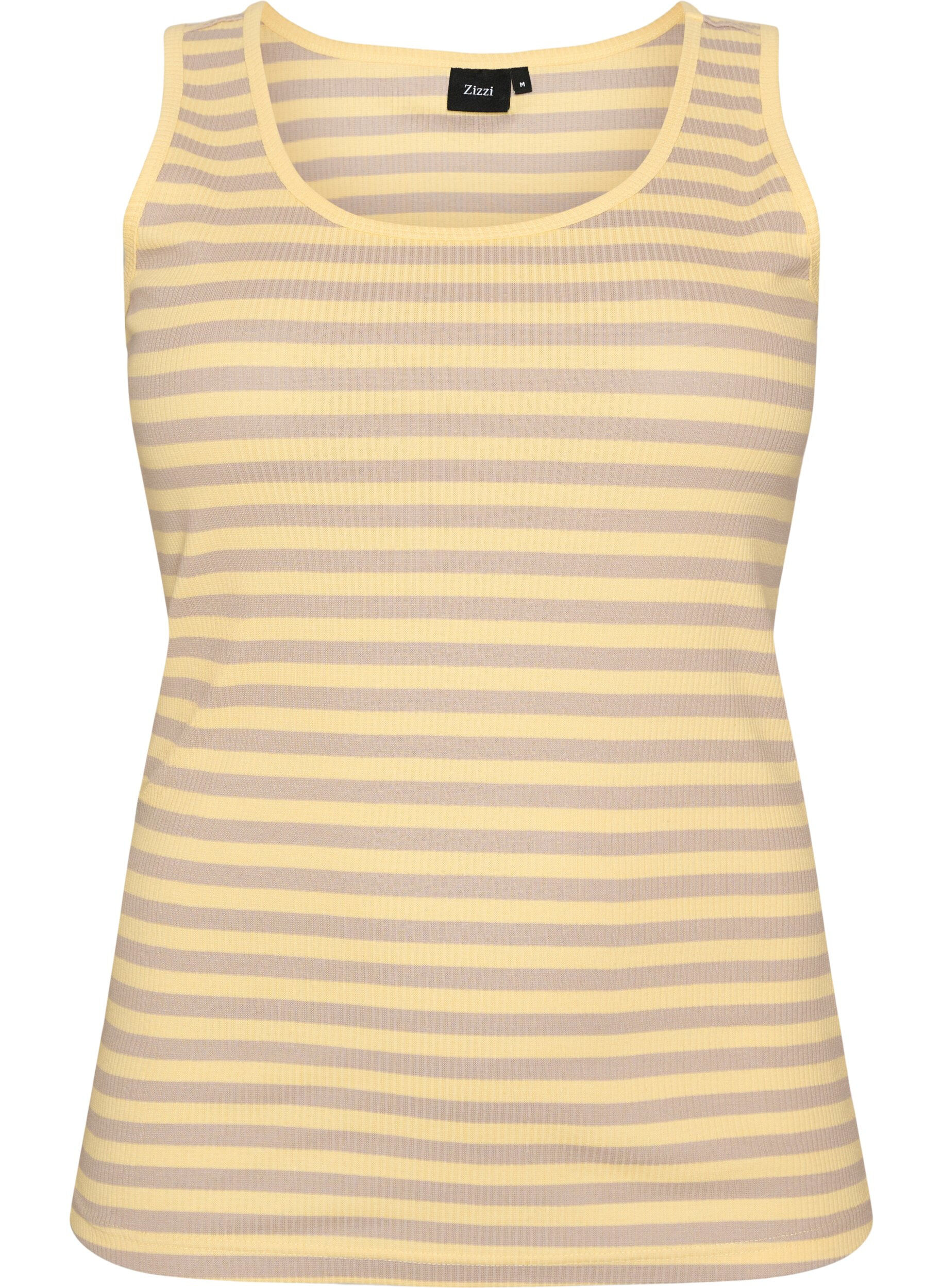 Gestreiftes Tanktop mit Rippenstruktur