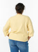 Rippenstrick Strickjacke mit Kn&ouml;pfen, Gelb, Model image number 2