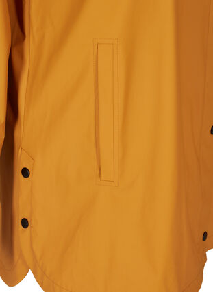 Regenjacke mit Kapuze und Taschen, Spruce Yellow, Packshot image number 3