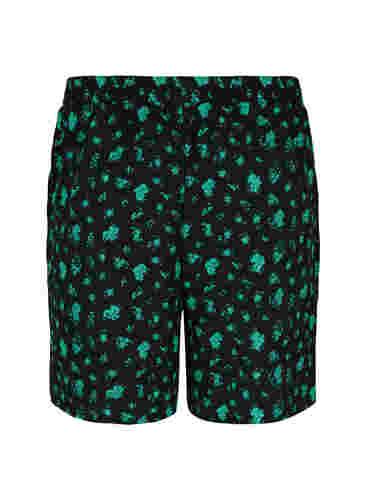Shorts mit Print und Taschen, Green Flower AOP, Packshot image number 1