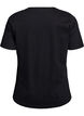 T-Shirt mit Print, Schwarz, Packshot image number 1