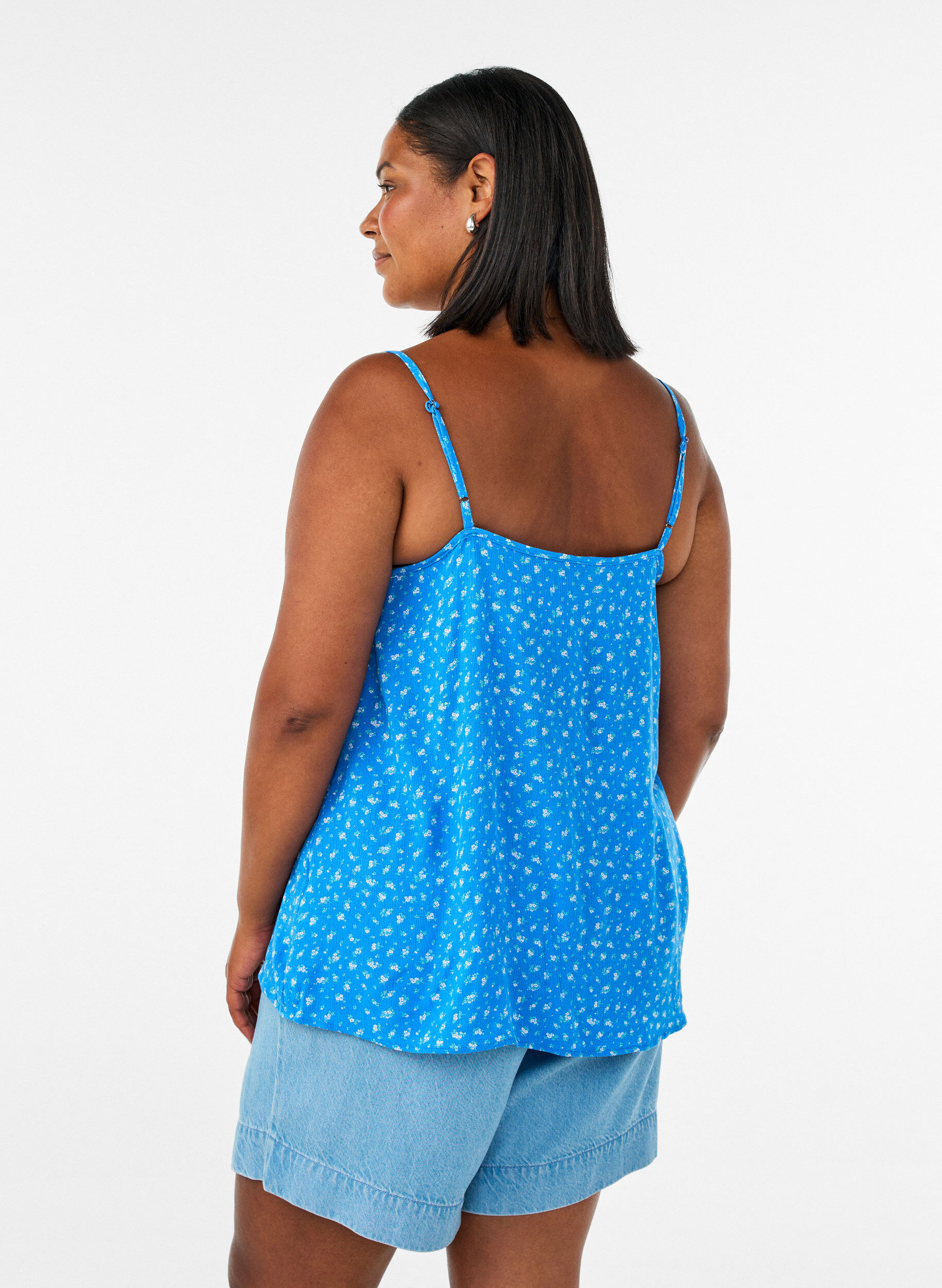 ZizziTr&auml;gertop aus Viskose, Blau, Model image number 2