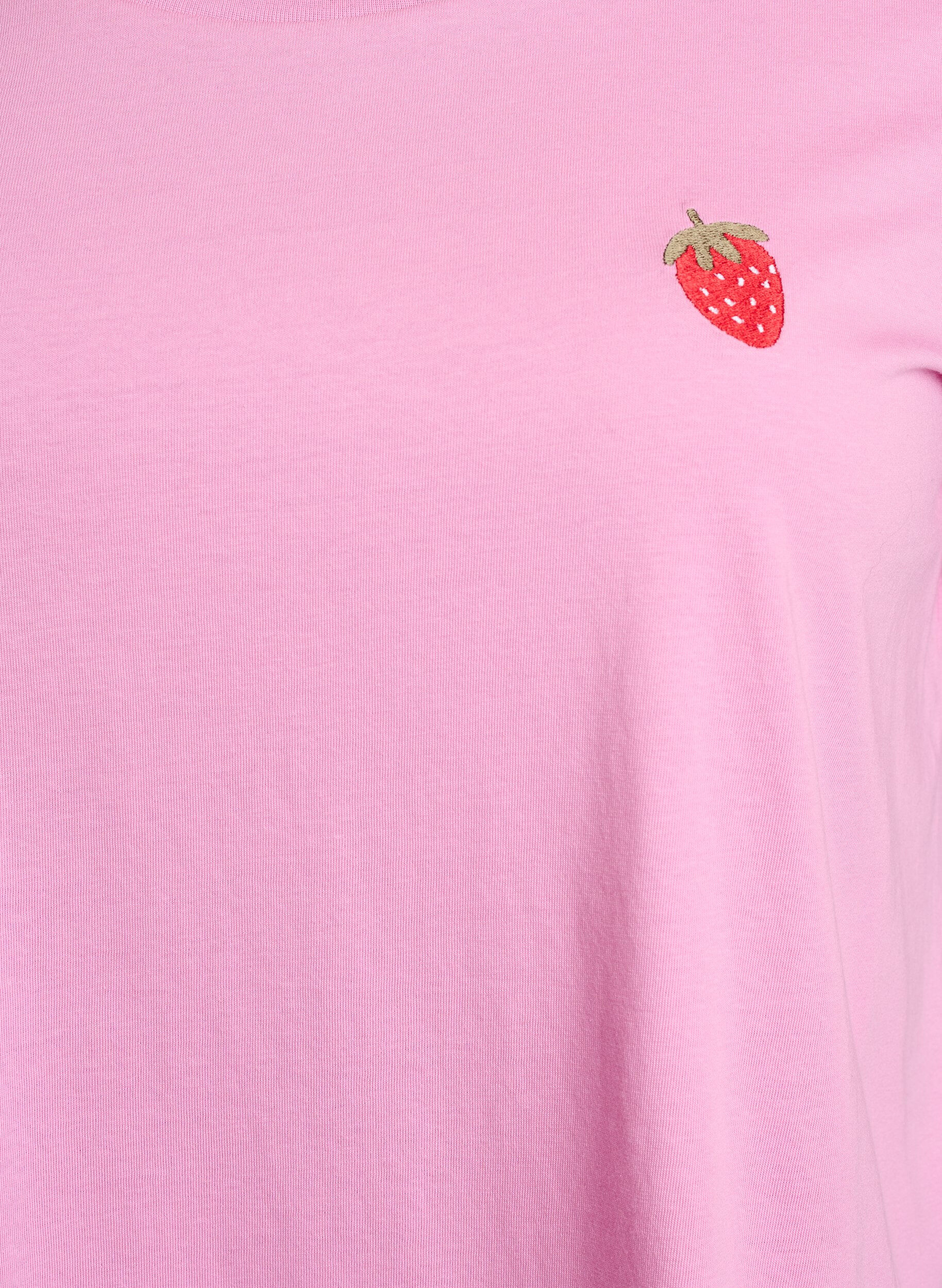 Zizzi T-Shirt mit Erdbeer-Stickerei, Begonia P. W. Berry, Packshot image number 2