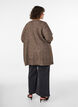 Lange Strickjacke mit Taschen, Braun, Model image number 2