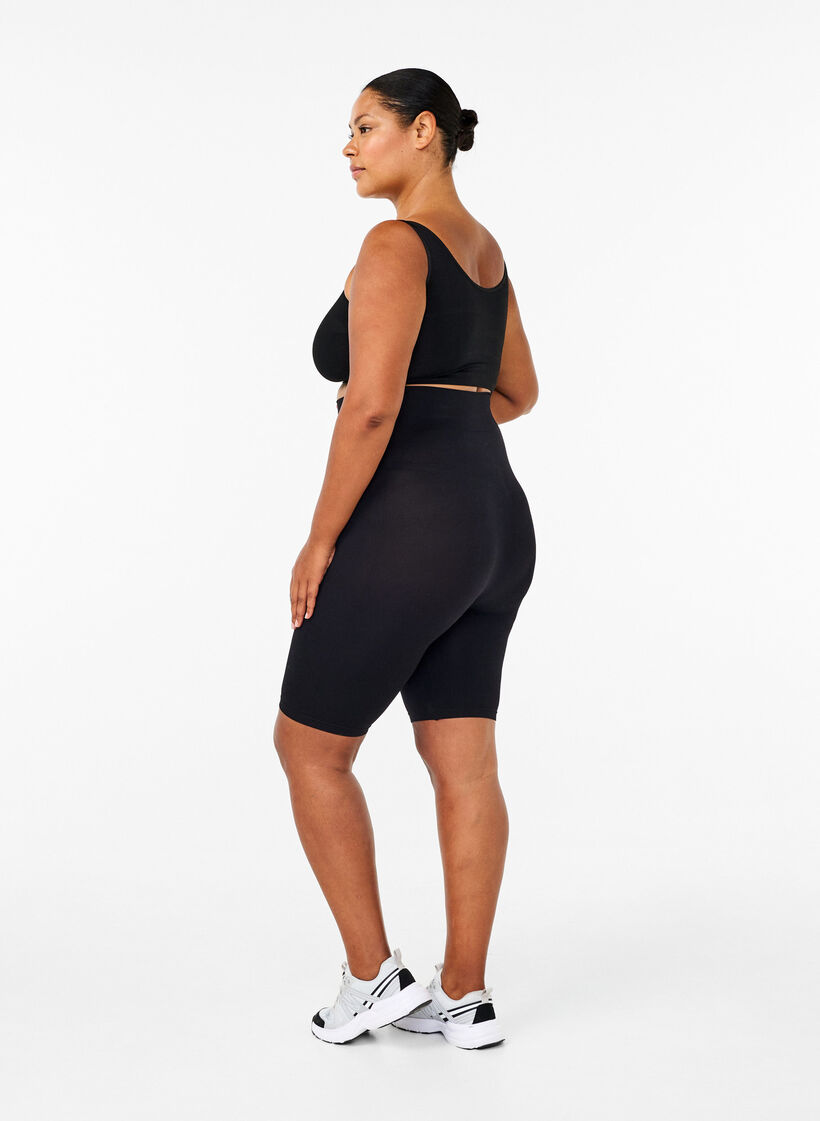Nahtlose Radlerhose, Schwarz, Model image number 2