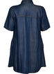 Jeanskleid aus Lyocell mit Kn&ouml;pfen und kurzen &Auml;rmeln, Blau, Packshot image number 1
