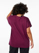 Lockeres Trainings-T-Shirt mit V-Ausschnitt, Rot, Model image number 2