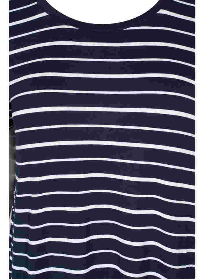 Kleid mit kurzen Ärmeln, Night Sky Stripe, Packshot image number 2