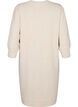 Strickkleid mit Puffärmeln in 3/4-Länge, Pumice S./White Mel., Packshot image number 1