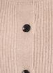 Rippenstrick Strickjacke mit Kn&ouml;pfen, Beige, Packshot image number 2