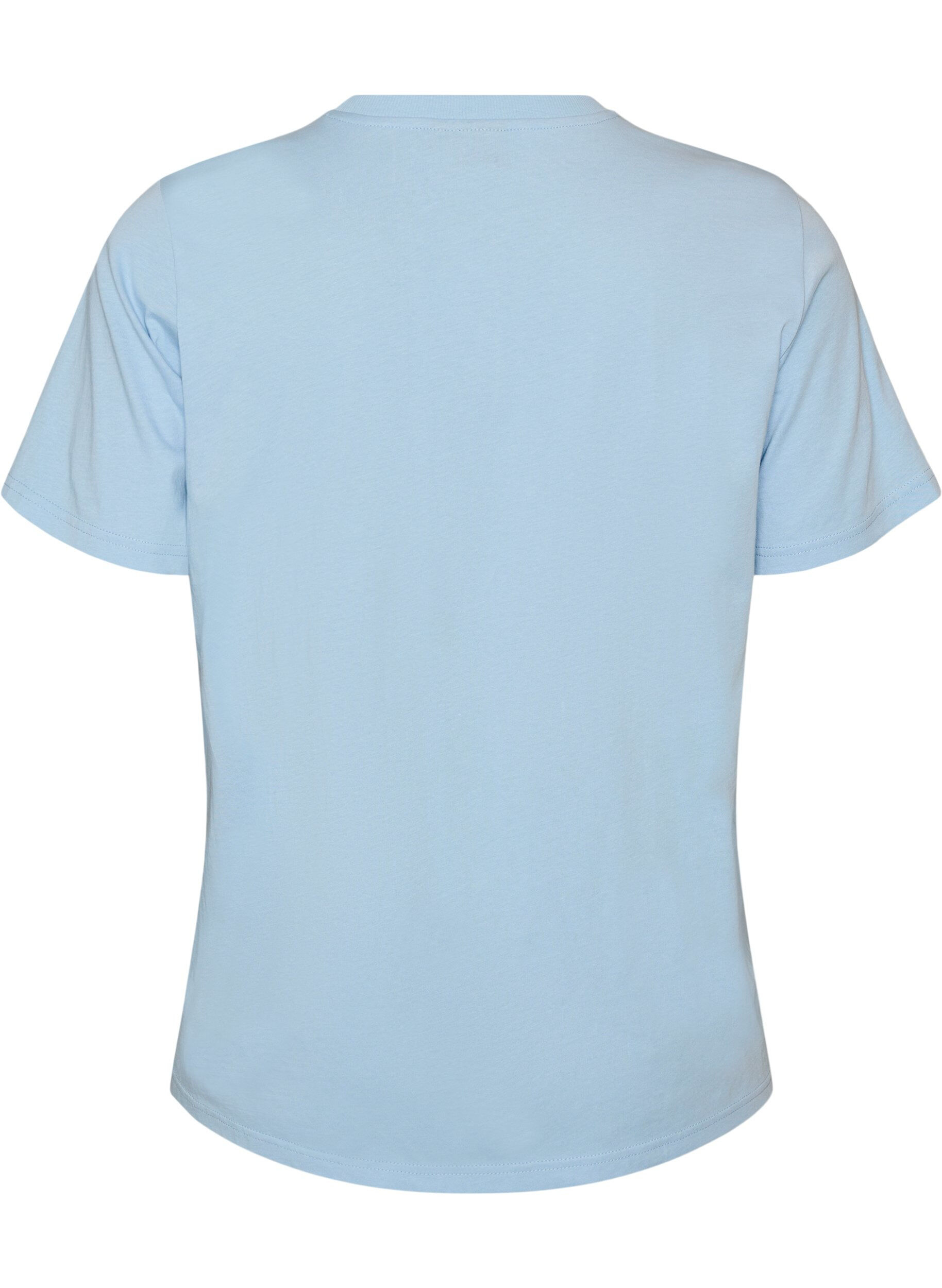 ZizziT-Shirt aus Baumwolle mit Print, Blau, Packshot image number 1