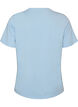 T-Shirt aus Baumwolle mit Print, Blau, Packshot image number 1