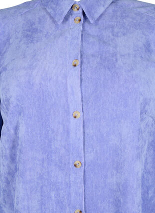 Kordkleid mit 3/4 Ärmeln und Knöpfen, Lavender Violet, Packshot image number 2