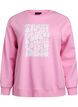 Sweatshirt mit Textaufdruck, Bubblegum, Packshot image number 0
