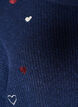 Pullover mit Herzen und 3/4-&Auml;rmeln, Blau, Packshot image number 2