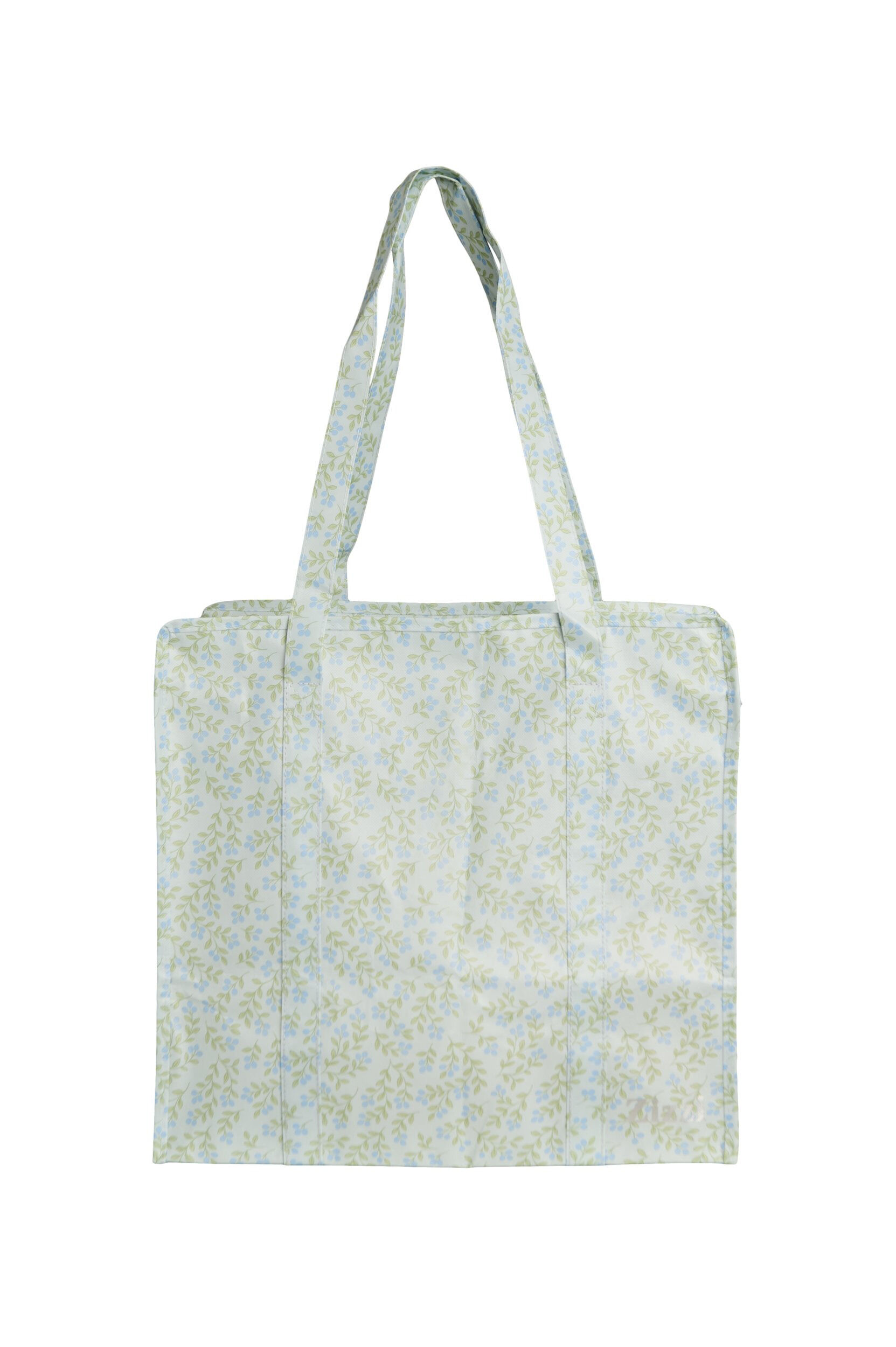 ZizziEinkaufstasche mit Rei&szlig;verschluss, Blau, Packshot image number 1