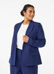 Klassischer Blazer mit Ein-Knopf-Verschluss und Taschen, Blau, Model image number 0