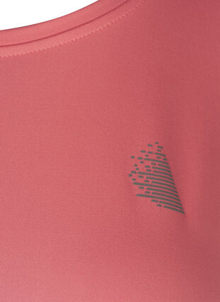 Einfarbiges Trainings-T-Shirt, Pink icing, Packshot image number 3