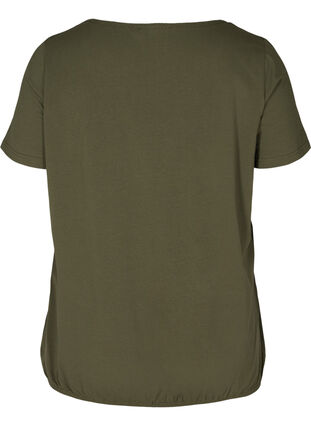 Kurzarm T-Shirt mit Rundhals und Spitze, Ivy Green, Packshot image number 1