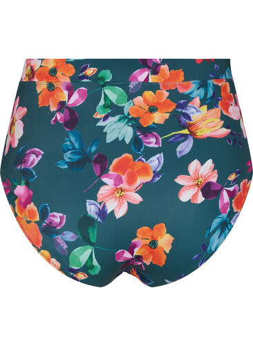 Bikini-Hose mit Print und hoher Taille, Meave Print, Packshot image number 1