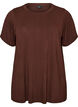T-Shirt aus Viskose mit Strasssteinen, Braun, Packshot image number 0