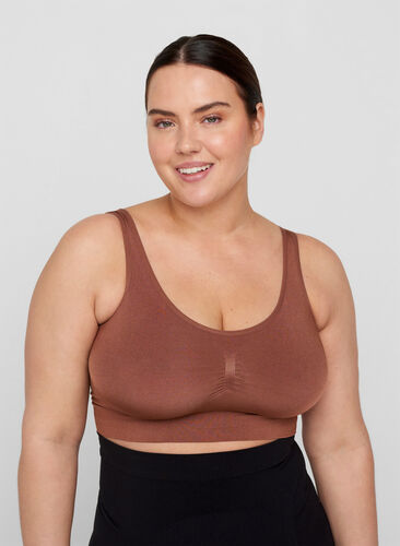 Seamless BH mit Stretch, Clove, Model image number 0