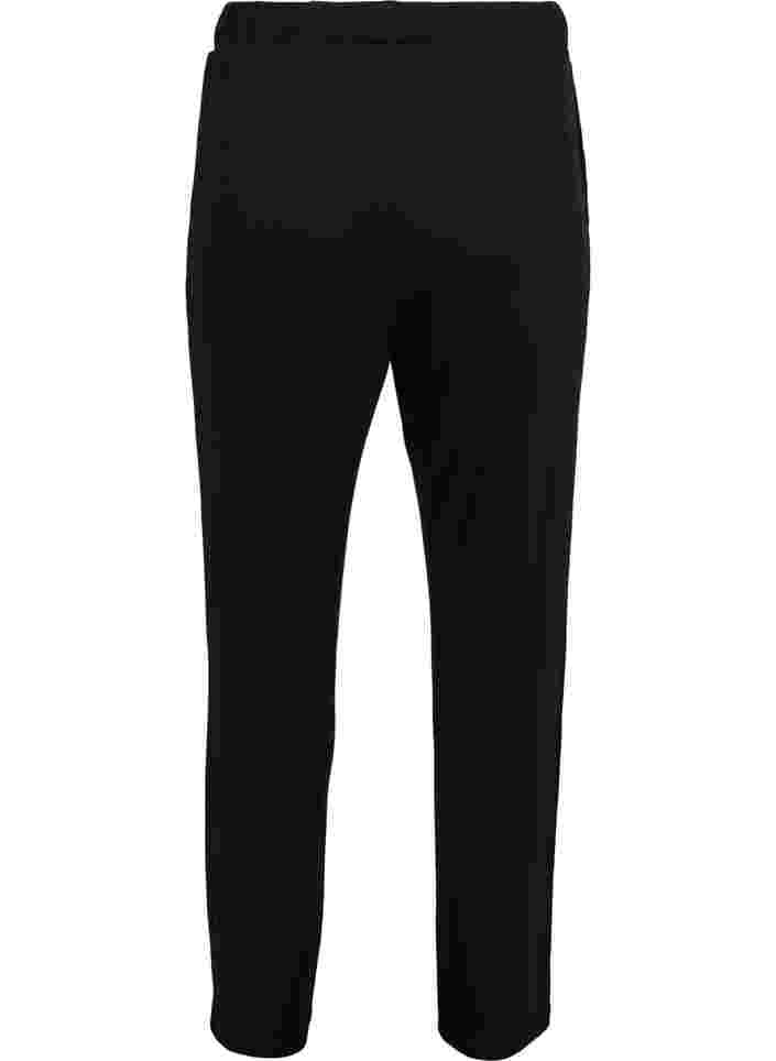 Pyjamahose aus Viskose mit lockerer Passform, Black, Packshot image number 1