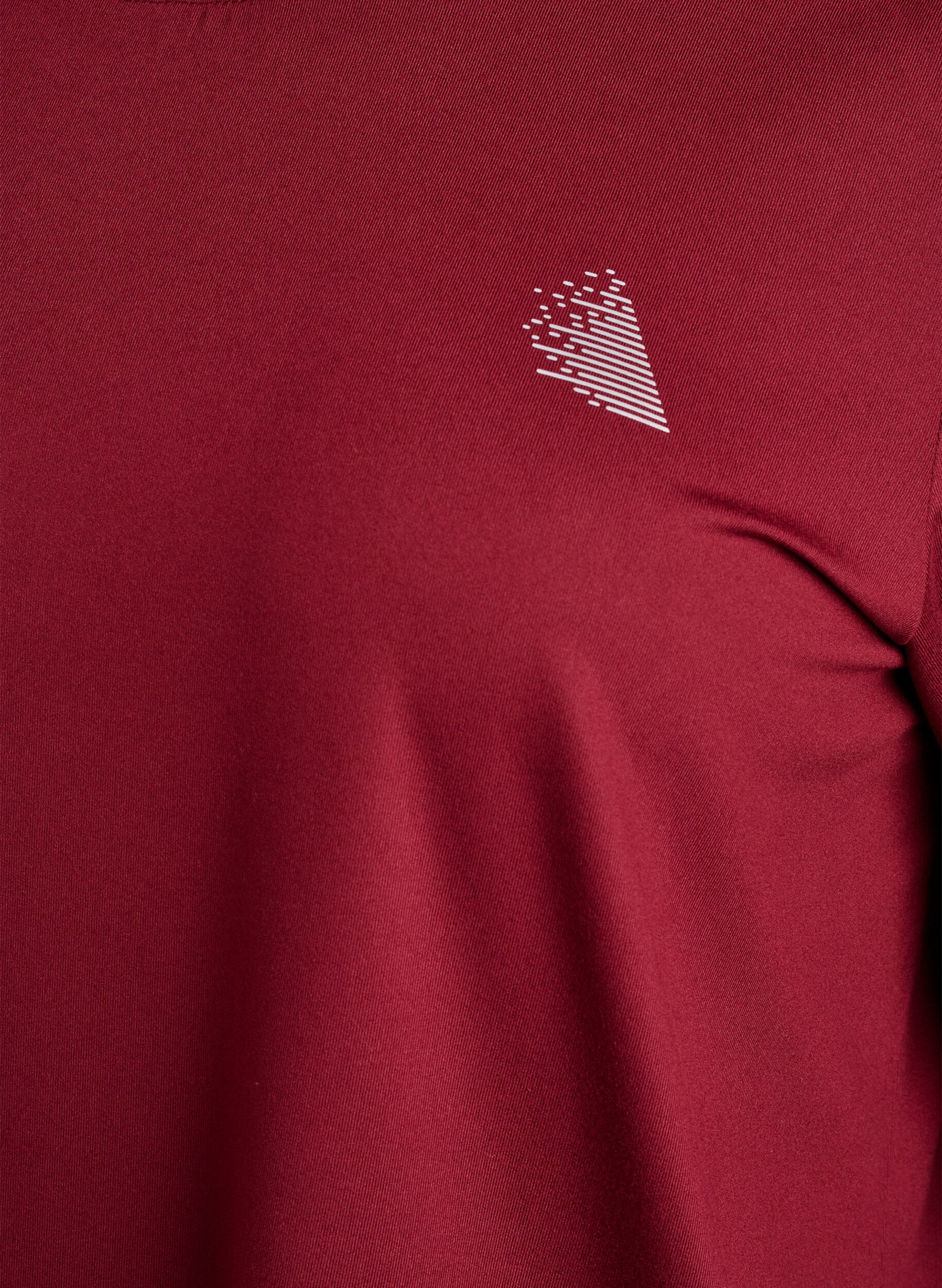 Zizzi Trainingsshirt mit 3/4-&Auml;rmeln, Rot, Packshot image number 2