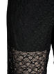 Transparente Spitzenhose mit weitem Bein, Schwarz, Packshot image number 2