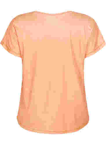 Kurzarm Trainingsshirt, Apricot Nectar, Packshot image number 1
