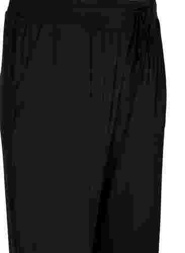 Viskose-Trainingshose mit Taschen, Black, Packshot image number 2
