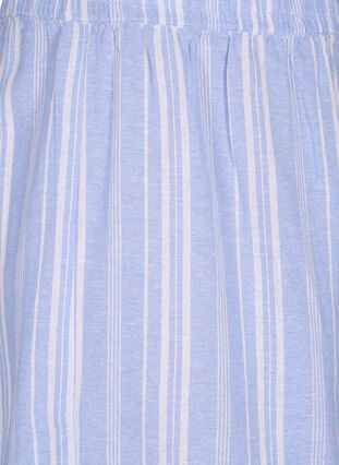 Gestreifte kurze Hose aus einer Leinen-Viskose-Mischung, Serenity Wh.Stripe, Packshot image number 2