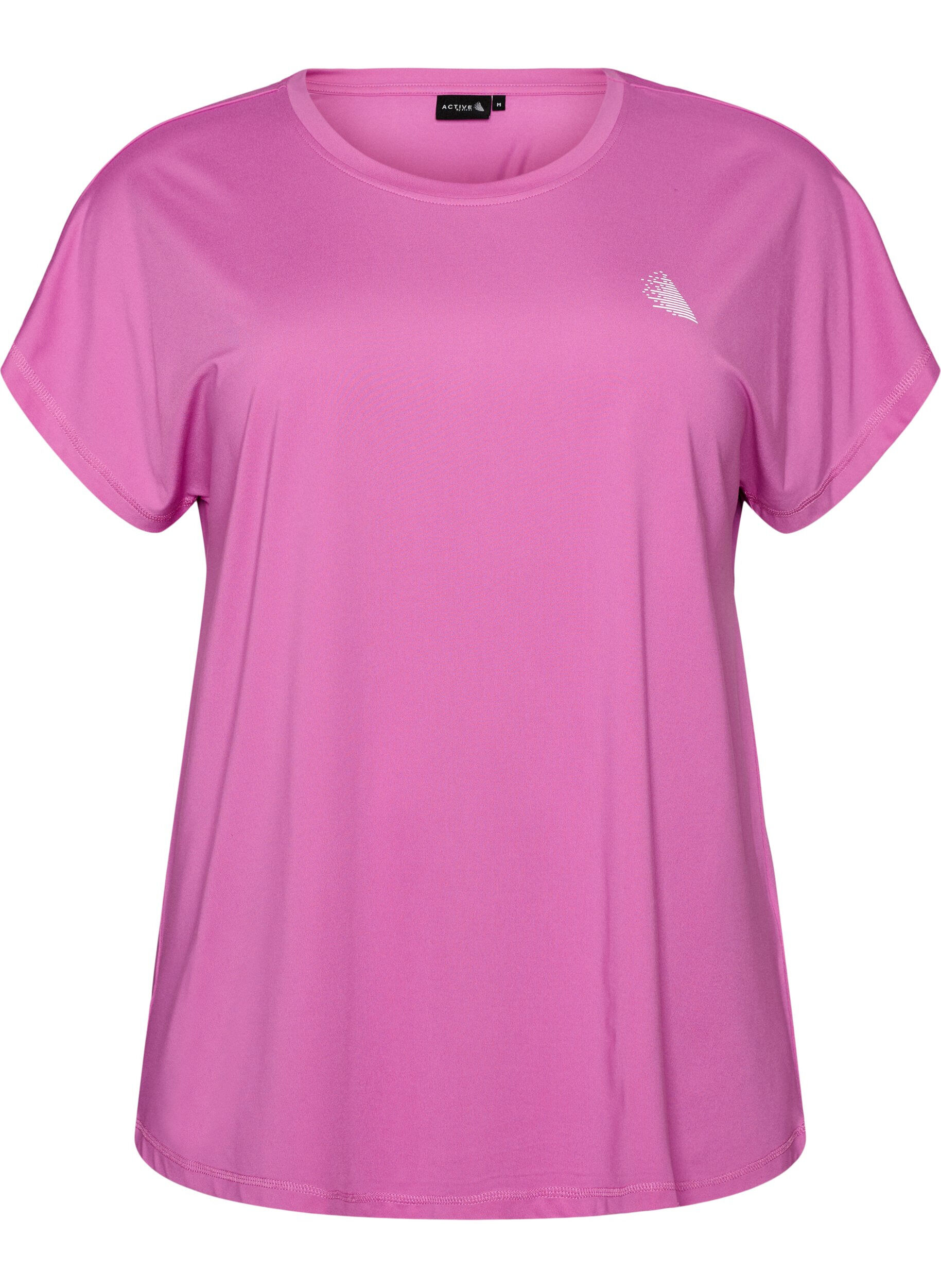 ZizziEinfarbiges Trainings-T-Shirt, Lila, Packshot image number 0