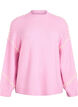 Pullover mit Ziernähten, Pink, Packshot image number 0