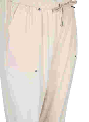 Hosen mit Taschen und elastischem Bündchen, Warm Sand, Packshot image number 2