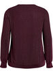Bluse mit Fischgr&auml;tenmuster und Glitzerfaden, Dunkles Bordeaux, Packshot image number 1