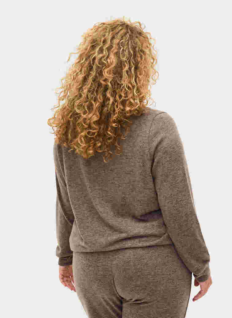 Melange-Bluse aus Viskosemischung, Falcon Melange, Model